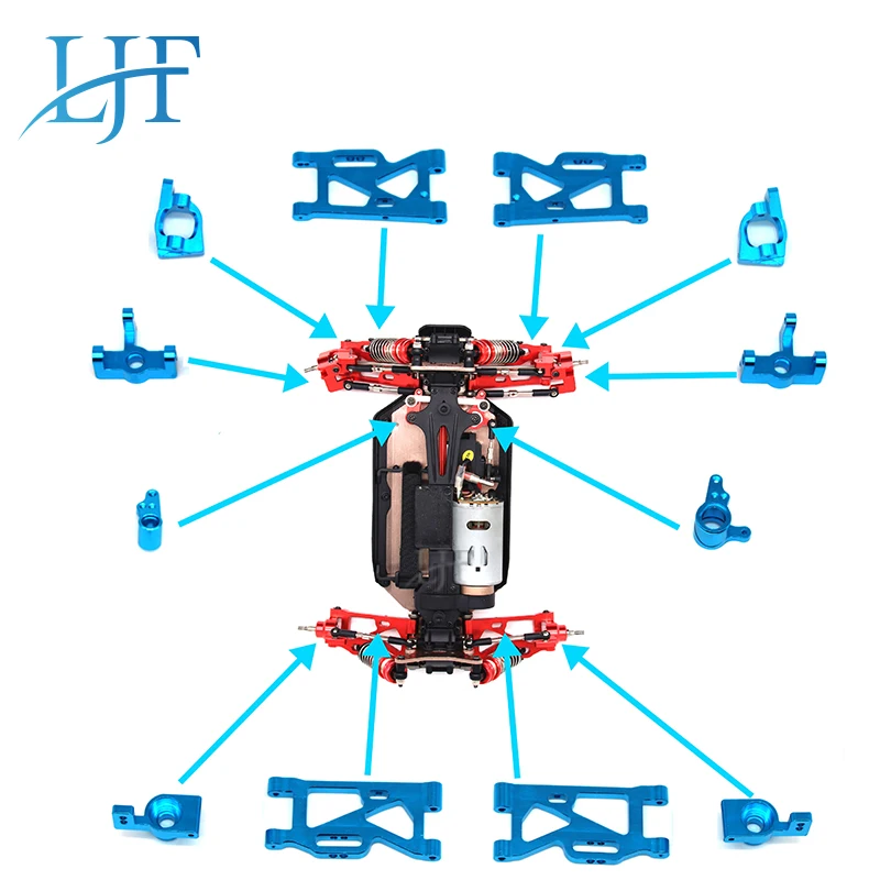 LJF WLtoys 1:14 144001 обновленный автомобиль на радиоуправлении запасные части