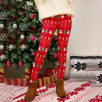 

Christmas Printing Leggings 2020 Fashion Women Merry Christmas Pants Skinny Elastic Fitness Legging Plus Size Casual Bottoms 5XL