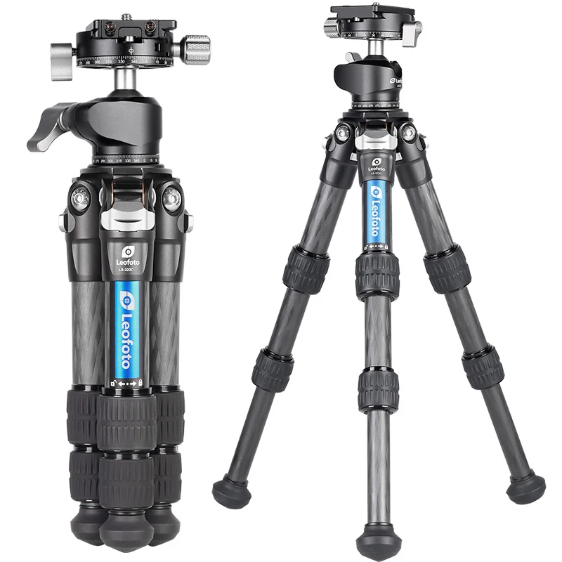 Leofoto LS-223C+LH-25R Mini carbon fiber portable tripod