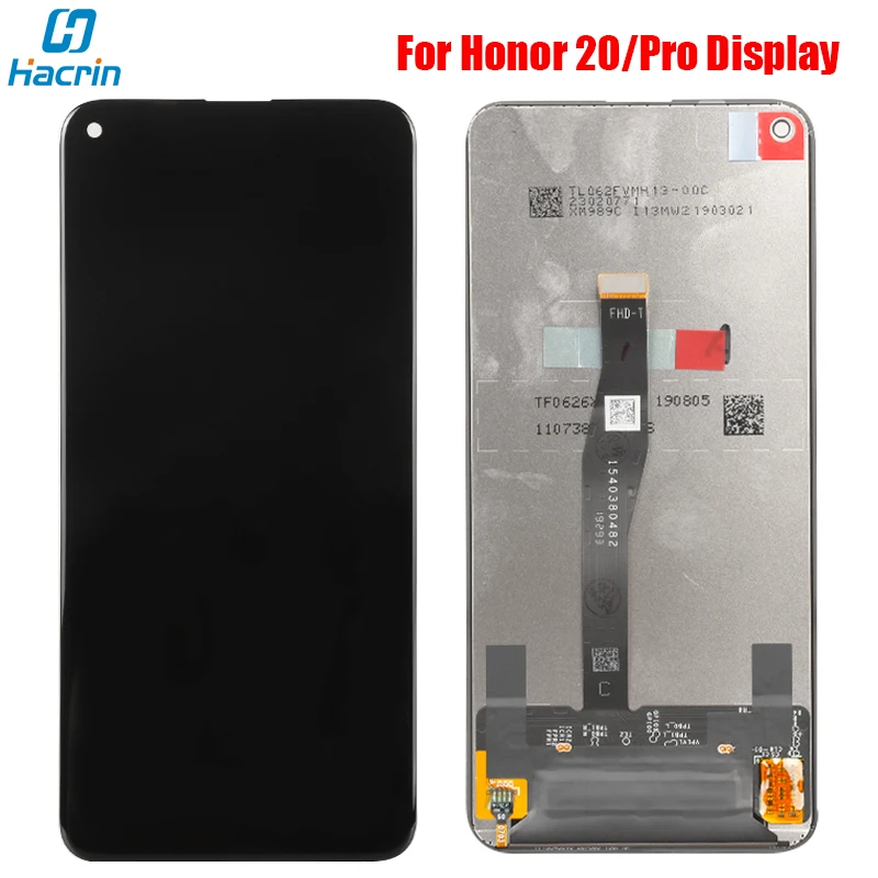 Дисплей для huawei Honor 20 Pro ЖК дисплей + сенсорный экран дигитайзер скленая панель