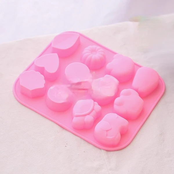 

Handmade Soap Silicone Molds DIY Soap Molds Silicone Molds Baking Candy Cake Molds Food Grade Twelve Animal Molds