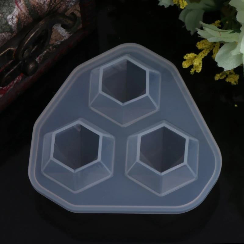 

2019 Silicone Molds For Resin Diamond Shaped Jewelry DIY Cake Decoration Dessert Handmade Jewelry Tools