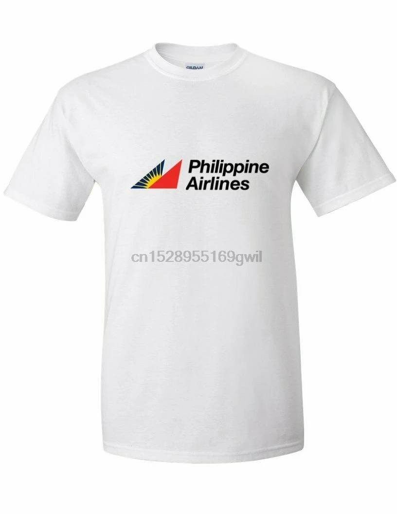 

Philippine Airlines Retro Logo Tee Filipino Red Yellow White Cotton T-Shirt