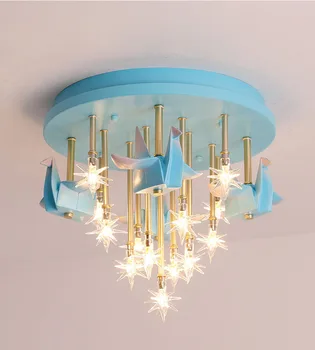 

LED chandelier Modern Minimalist Children's Bedroom chandelier Creative Warm Round Cartoon Modern Lamps for Living Room