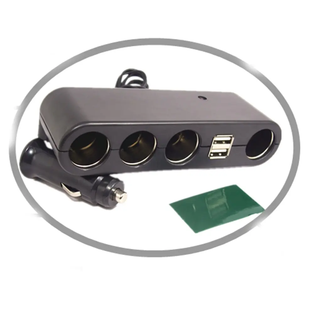 WF-0120-4 прикуриватель с 4 портами и 2 usb-портами