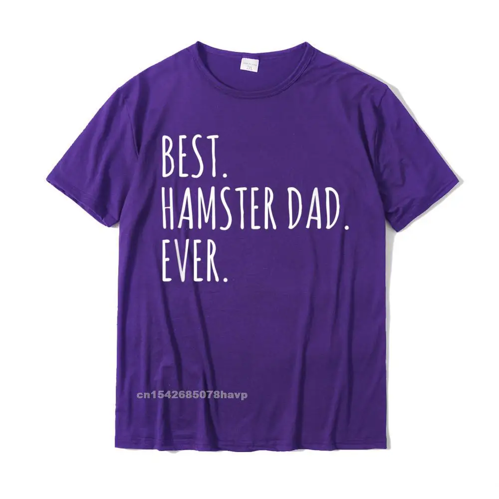 Casual Casual Men Top T-shirts New Arrival Summer/Autumn Short Sleeve O Neck 100% Cotton Tops T Shirt Printed Tops Shirt Funny Adults Best Hamster Dad Ever Tshirt__2831. purple