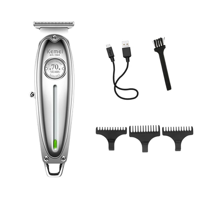 Kemei 1949 All-Metal Hair Trimmer Professional Clipper Rechargeable Men Electric Beard Shaver Hair Cutting Machine For Barber hair clipper hair trimmer