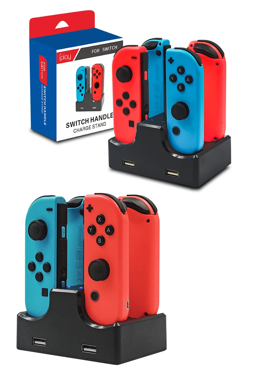 Nuovo Dock Di Ricarica Per Controller Per Nintendo Switch 4 In 1 Stazione Di Ricarica Per Nintendo Switch E Controller Pro