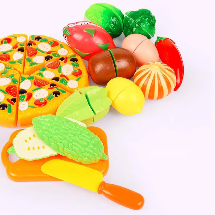 Children Pretend Role Play House Toy Cutting Fruit Plastic Vegetables Food Kitchen Baby Classic Kids Educational Toys 10pcs/lot