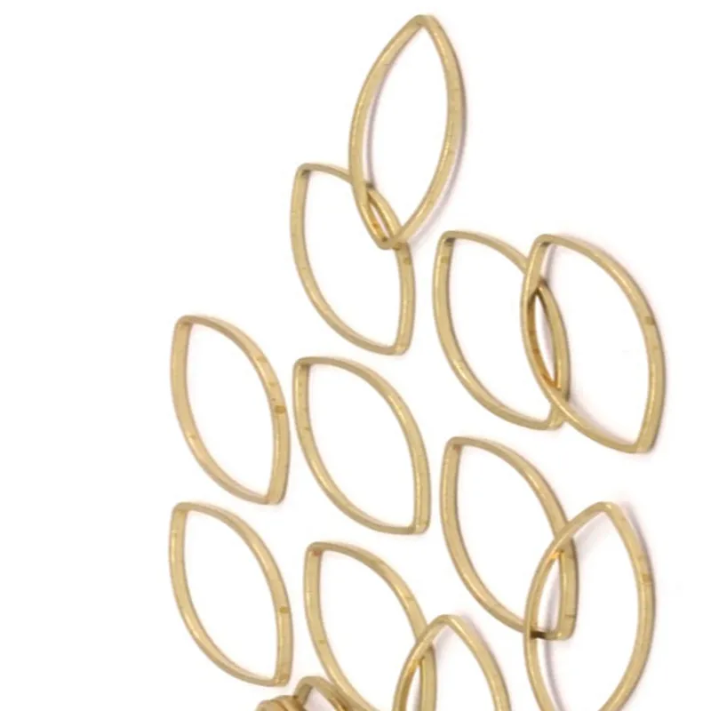 

50pc.. Raw Brass Ellipse.sz (14x25x0.9mm) D064