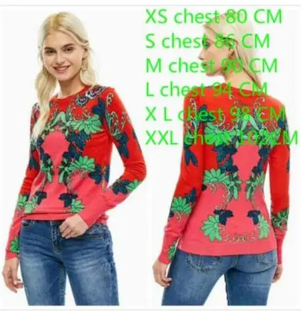 Испанский град женские Мульти-цвет и стиль свитер XS-XXL