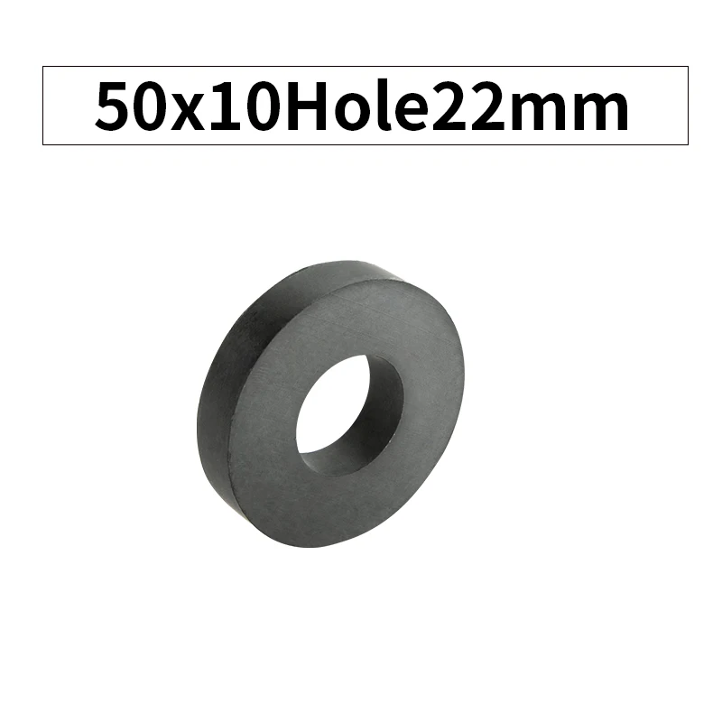 RKZCT 50x10 отверстие 22 мм Черное круглое кольцо ферритовые магниты постоянный магнит