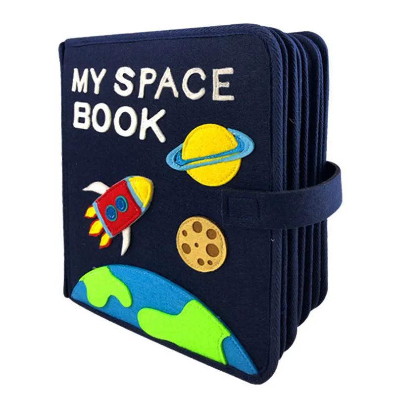 Детская книга сделай сам войлочная моя космическая Монтессори тихая для раннего