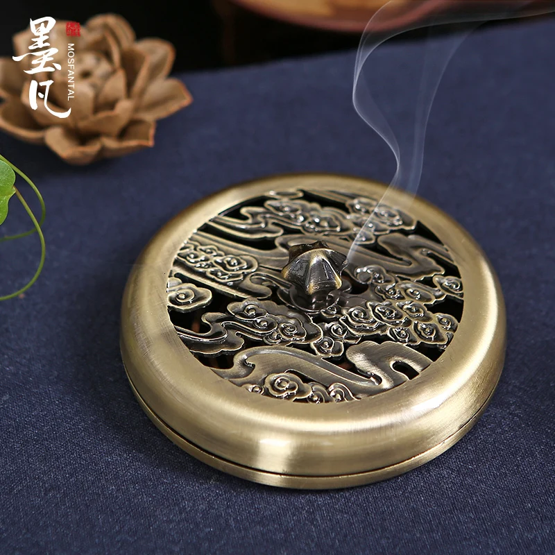 PINNY античный медный для благовоний буддийская горелка держатель для благовоний удаление запаха металл ремесло гостиная курильница домашний аромат