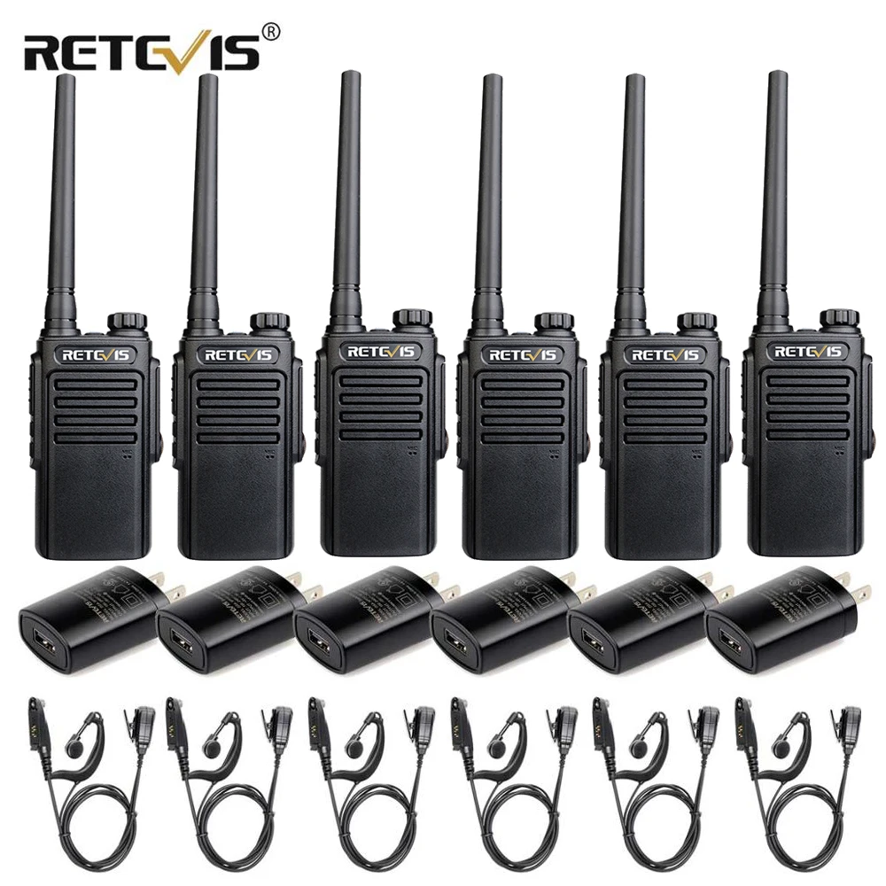 RETEVIS RT647/RT47 IP67 водонепроницаемая профессиональная рация 6 шт. PMR радио PMR446 VOX