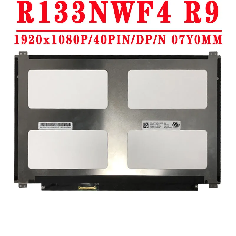 

DP/N 07Y0MM R133NWF4 R9 New Original 13.3 inch 1920x1080 IPS EDP 40 pins 220 cd/m² 48% NTSC With Touch LCD Sreen For DELL LCD