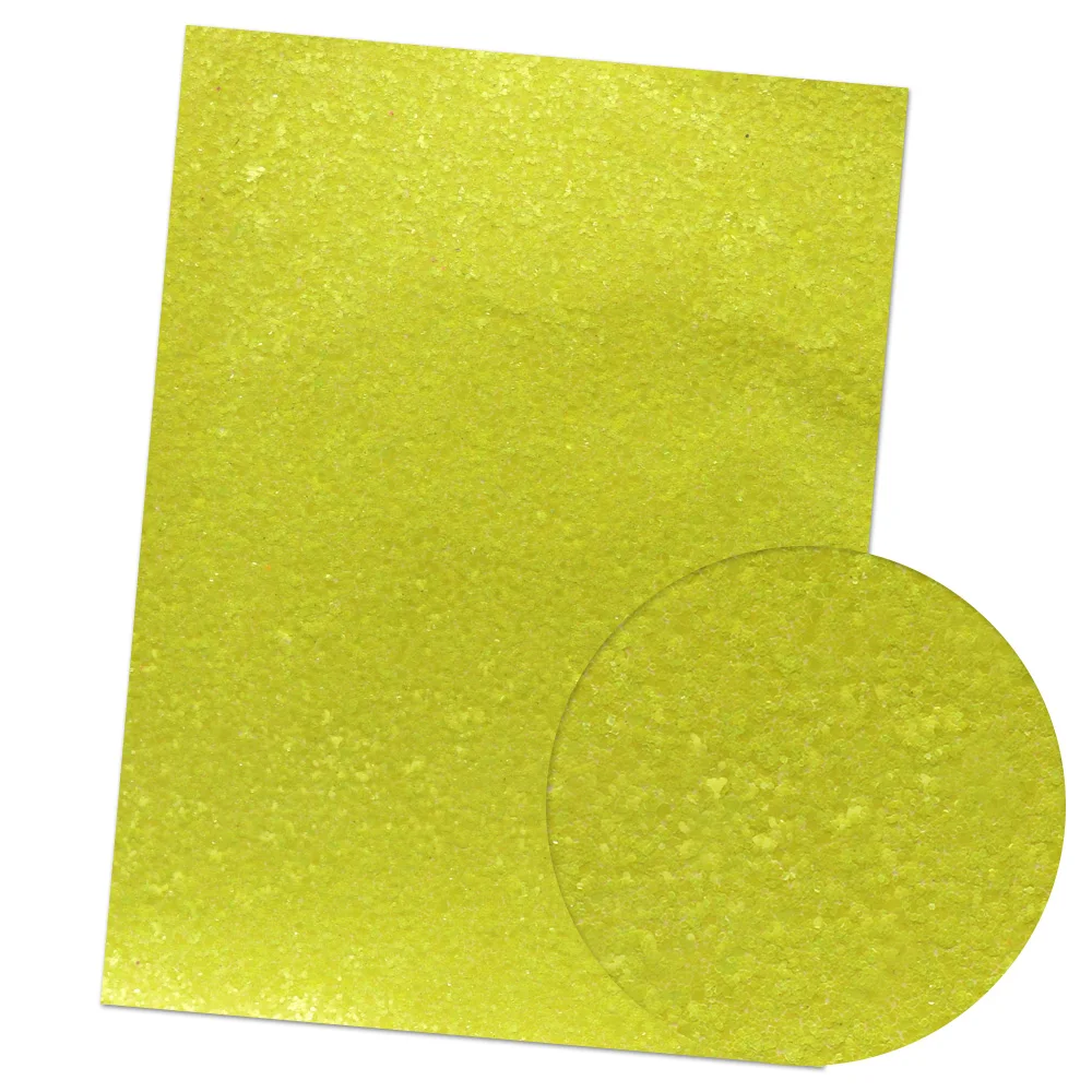 IBOWS 22*30cm Sequin Glitter Synthetic Leather Chunky Glitter Sheet Bow Fabric for Wedding Decoration DIY Bags Shoes Materials - Цвет: yellow