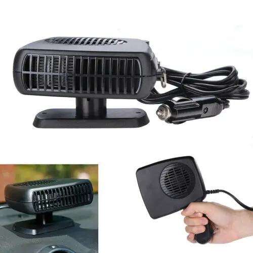 1pc 12V Car Auto Black Adjustable Heater Air Warmer Cigarette Lighter Sockets