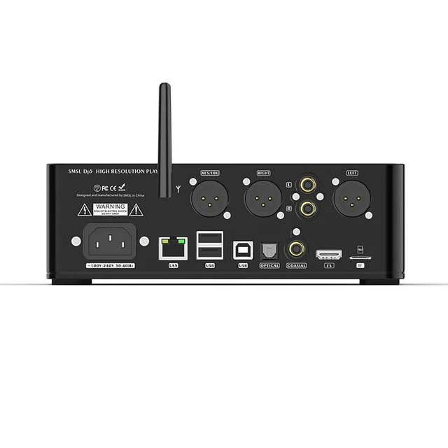 SMSL DP5 ES9038PRO MQA Bluetooth Network Music Player Digital Turntable Decoder Headphone Amplifier AirPlay DINA WiFi DSD256 3