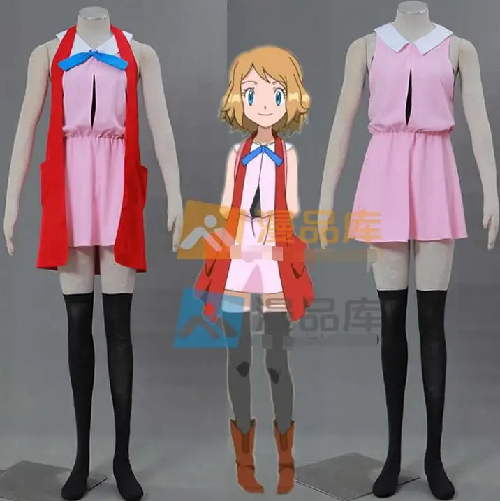 

Japanese Anime XY Serena The First generation Cosplay Costume Custom Made Woman Performance Costume