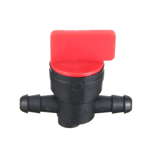 Műanyag 1/4 ' Inline Egyenes Gáz Üzemanyag -Vágás Kikapcsoló Szelep Fűnyíró Benzinszelep Kapcsoló + 2Db Tömlőbilincsek - Image 6