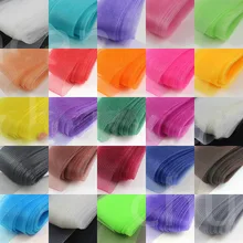 22 метра 5 см полиэстер стрейч эластичная сетка органза ткань лента отделка DIY рождественские аксессуары для танцев свадебное платье юбка подол