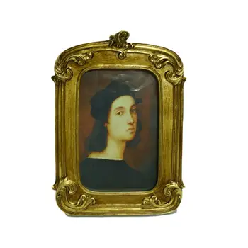 

6/7inch Photo Frame European Style Picture Frame Rectangular Luxury Antique Decoration Photo Home Marcos De De Fotos Frame Pared