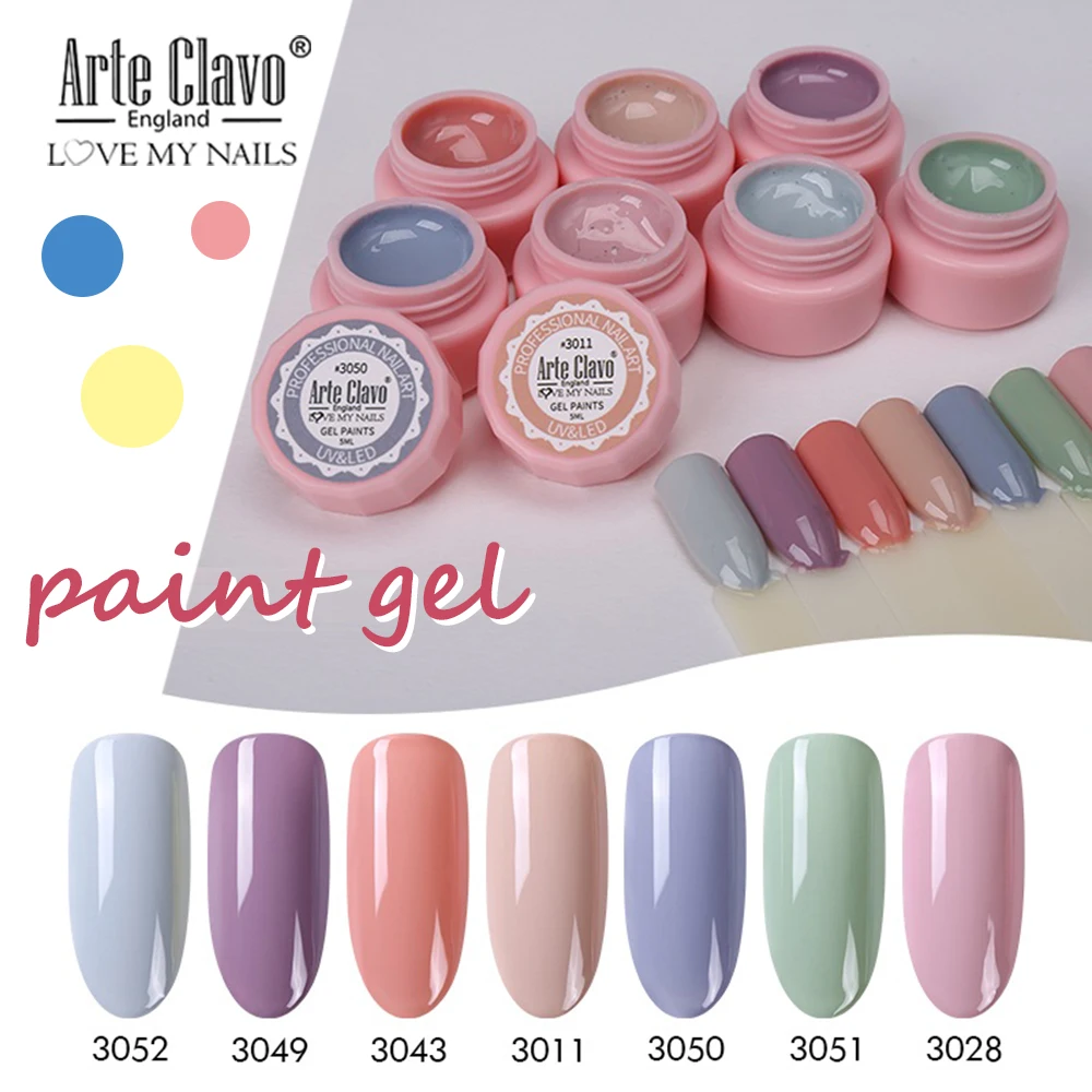 Arte Clavo 5 мл набор гель лаков для ногтей UV Vernis полуперманентный светодиодный