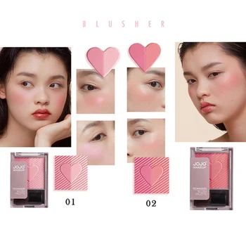

Double Color Face Blusher Powder Palette Makeup Cheek Blusher Powder Palettes Blusher Brush Palette Natural Palette Makeup Blush