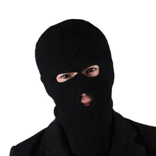Full Face Cover Ski Mask Hat 3 Holes Balaclava Army Tactical CS Windproof Knit Beanies Bonnet Winter Warm Unisex Caps