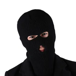 Full Face Cover Ski Mask Hat 3 Holes Balaclava Army Tactical CS Windproof Knit Beanies Bonnet Winter Warm Unisex Caps