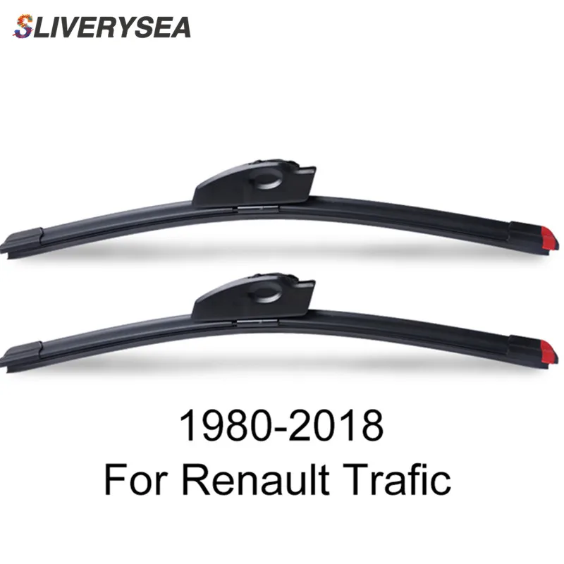 

SLIVERYSEA Replace Wiper Blade for Renault Trafic 1980-2018 Silicone Rubber Windshield Windscreen Wiper Auto Car Accessories