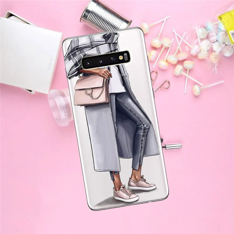 Для девушек, для женщин, для Samsung Galaxy S6 S7 край S8 S9 S10 Plus Note 8, 9, 10, M10 M20 M30 Plus pro чехол для телефона чехол Чехол-футляр