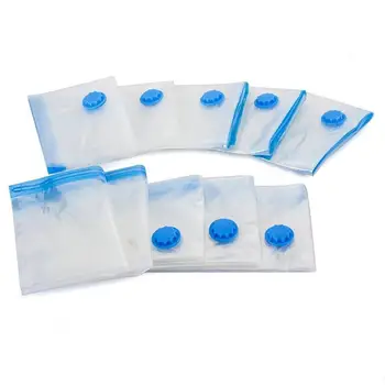 

For Home Vacuum Bag For Clothes Storage Bag With Transparent Border Valve Collapsible Compressed Organizer Save Space Seal 20pcs