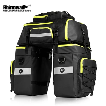

RHINOWALK 75L MTB Multi-functional Bike Rear Pannier Bag Waterproof Mountain Backpack 3 In 1 Cycling Double Side Back Seat Bags