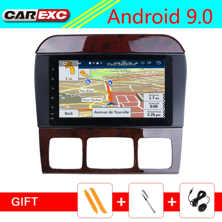 9 дюймов Android9.0 Автомобильный GPS плеер для Mercedes/Benz/S Class/S280/S320/S350/S400/S500/W220/W215/CL600 Радио