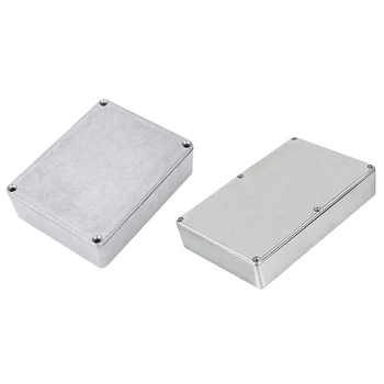 

6Pcs Pedal Enclosure for Guitar Effect Pedal - 1Pcs 18.8X12X3.7Cm & 5Pcs 12 X 9.45 X 3.4Cm