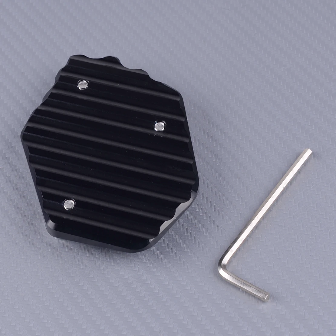 

DWCX Aluminum Alloy Kickstand Side Stand Enlarge Extension Pad Plate Fit for BMW R1200GS LC 2013 2014 2015 2016 2017 2018