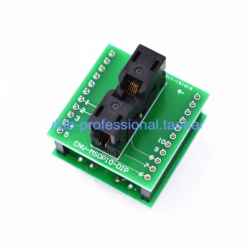

656-0102211 Burn in socket MSOP10/SSOP10 to DIP10 Programming socket 0.5mm test socket