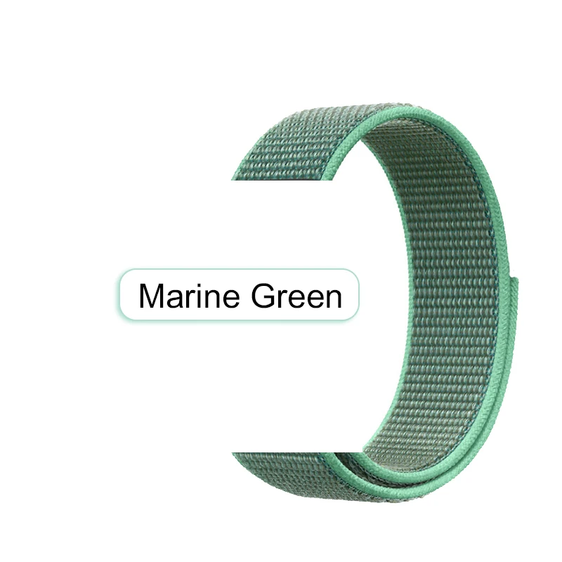 Ремешок спортивный нейлоновый для iWatch Band Series 6 4 5 браслет 38 мм 42 2 3 1 40 44 | Наручные