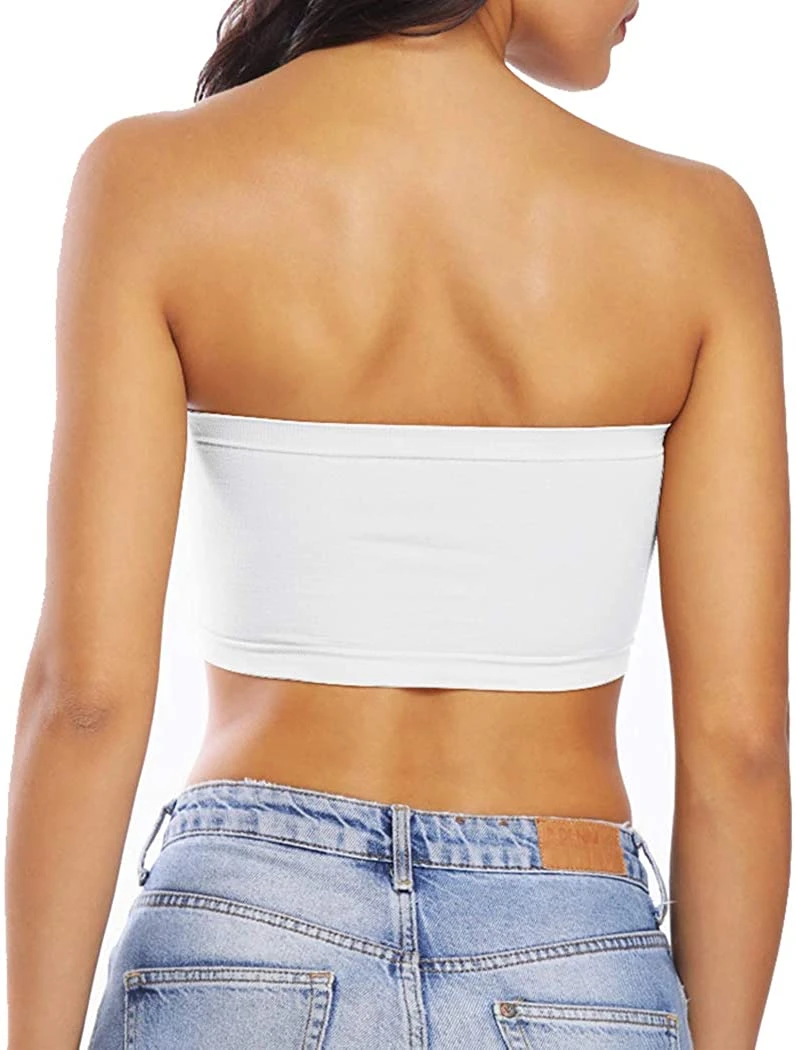 Seamless Bandeau Bra Lingerie Without Straps Strapless Tube Top for