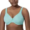 Women's  Plus Size Seamless Full Coverage Underwire Embroidery Smooth Minimizer Bra ► Photo 3/6