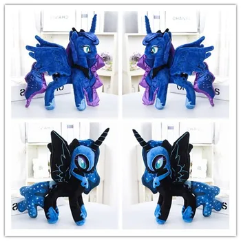 

2Pcs/Set Unicorn Princess Luna Nightmare Night Plush Horse Action Toy Figures 12" 30 CM
