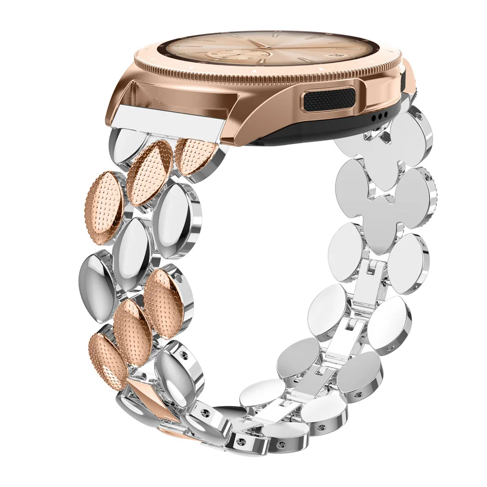 Браслет Toyouths из нержавеющей стали для samsung Galaxy Watch 42 мм, браслет, Женский металлический ремешок для Galaxy Active 2 40 мм - Цвет ремешка: RgSl