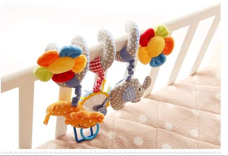 newborn infant toddler baby toys 0-12 months for children kids boys girls on bed bell electric cribs mobile musical box rattles