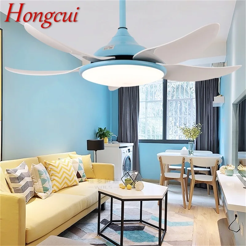 

Hongcui LED Ceiling Lamp With Fan 3 Colors With Remote Control Modern Fan Lighting for Rooms Dining Room Bedroom Living Room