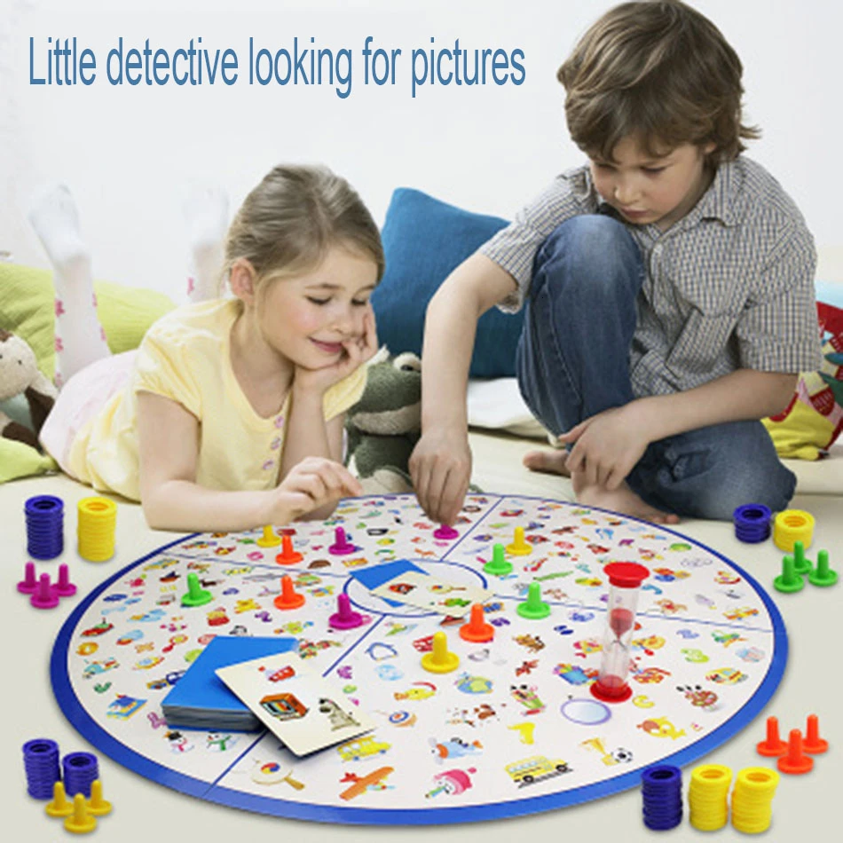 

Montessori Puzzle Education Game Kid Detectives Looking Chart Board Plastic Puzzle Brain Training Children Response Capability