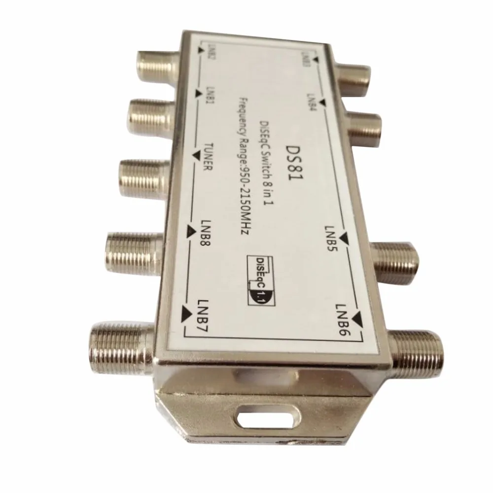 DS81 8 в 1 спутниковый сигнал DiSEqC переключатель приемник LNB Multiswitch Прямая поставка |