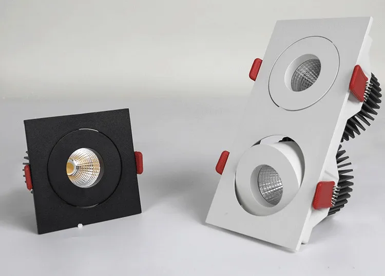 双头射灯led嵌入式长方形客厅无主灯斗胆灯吊顶暗装天花黑色筒灯-tmall_17