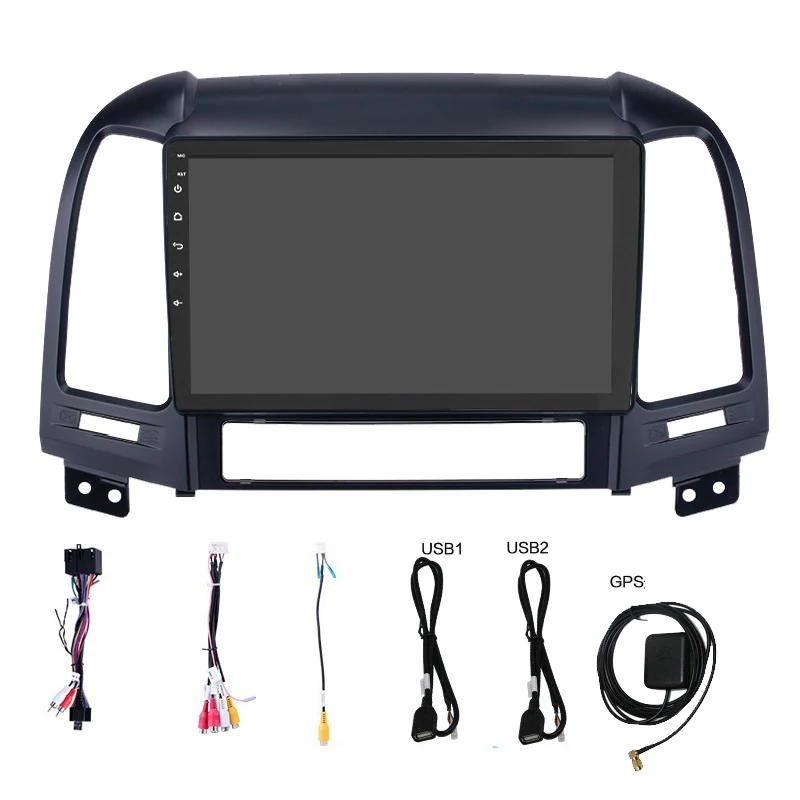 Best Android 8.1 car radio multimedia player navigation For Hyundai Santa Fe 2006-2012 with stereo car dvd GPS player free map 5